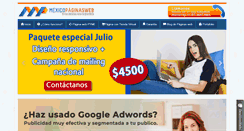 Desktop Screenshot of mexico-paginasweb.com