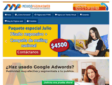 Tablet Screenshot of mexico-paginasweb.com